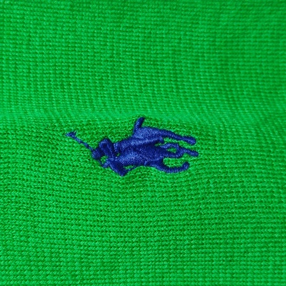 NWT Polo Ralph Lauren Pima Cotton Green Sweater Vest Sz.2XB - Picture 6 of 13